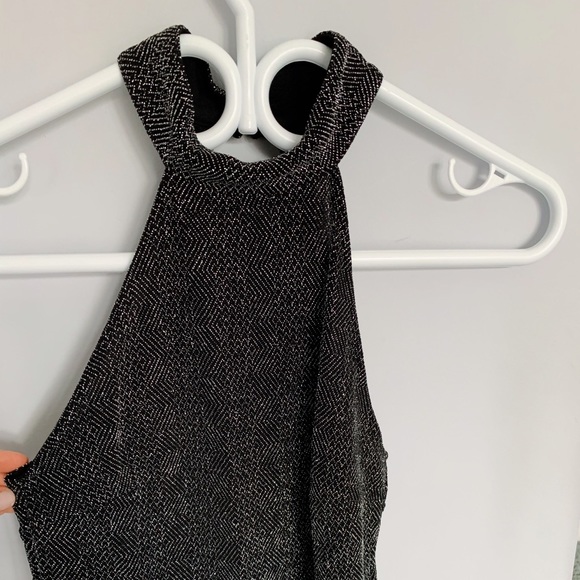 Forever 21 High Neck Shimmery Top (XS) - Picture 2 of 4